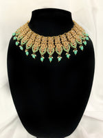 Teal Polki Set | Indian Jewelry