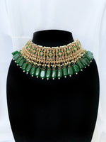 Emerald Green Polki Set | Indian Jewelry