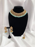 Baby Blue Polki Set | Indian Jewelry