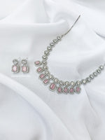 Baby Pink American Diamond Set | Indian Jewelry