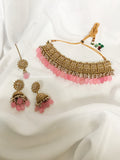 Baby Pink Polki Set | Indian Jewelry