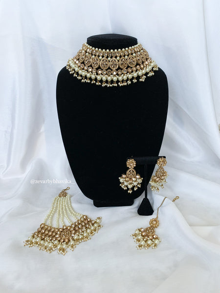 Pearl & Polki Bridal Set | Indian Jewelry