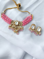 Polki & American Diamond Beaded Set | Indian Jewelry