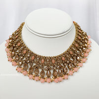 Peach Polki Set | Indian Jewelry