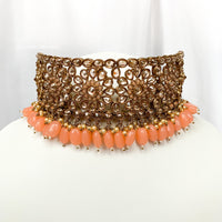 Peach Polki Choker | Indian Jewelry