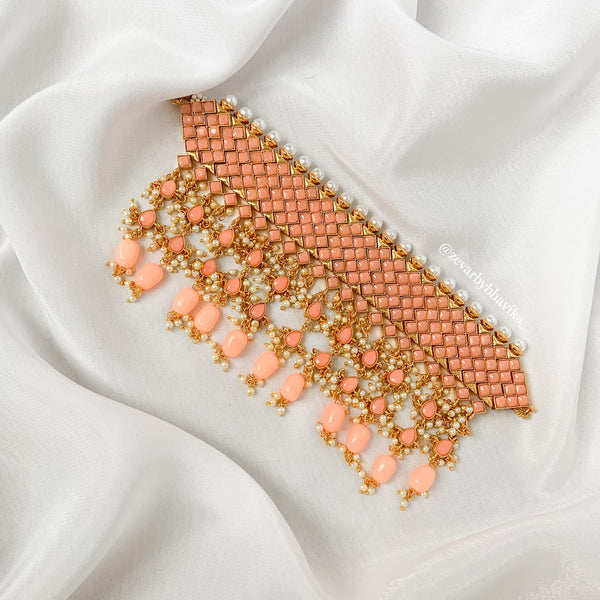 Peach Statement Choker | Indian Jewelry