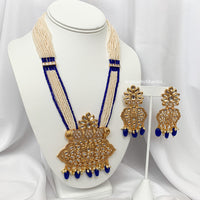 Royal Blue Pearl Haar | Indian Jewelry