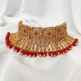 Red & Gold Bridal Set | Indian Bridal Jewelry