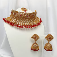 Red & Gold Bridal Set | Indian Bridal Jewelry