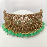 Mint Green Polki Choker | Indian Jewelry