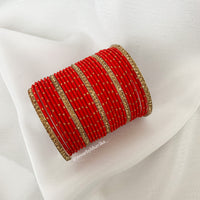 Red Bangle Set | Indian Jewelry