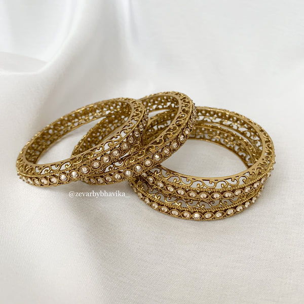 Antique Polki Bangles | Indian Jewelry